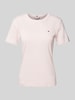Tommy Hilfiger T-shirt ze wzorem w paski model ‘CODY’ Jasnoróżowy