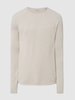 Jack & Jones Strickpullover mit Label-Patch Modell 'HILL' Beige