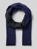 Christian Berg Men Schal aus Viskose im Allover-Look Marine