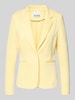 ICHI Slim Fit Blazer mit Paspeltaschen Modell 'KATE PIQUE' Pastellgelb