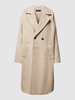 Vero Moda Outdoor Mantel mit Reverskragen und Eingrifftaschen Modell 'HAZEL' Taupe Melange