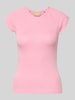 JJXX Slim Fit T-Shirt mit Rundhalsausschnitt Modell 'Star' Pink
