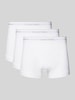 Calvin Klein Underwear Trunks mit Label-Bund im 3er-Pack Weiss