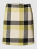s.Oliver RED LABEL Rok met ruitmotief, model 'Karo' Lichtgeel