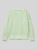 Tom Tailor Oversized sweatshirt van puur katoen Lindegroen