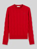 Tommy Hilfiger Regular fit pullover van pure wol Rood