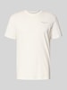 Tommy Jeans Slim Fit T-Shirt aus reiner Baumwolle Offwhite