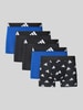 adidas Sportswear Boxershort met elastische band met logo in een set van 5 stuks Zwart