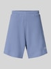 BLKVIS Shorts mit Strukturmuster und Label-Stitching Blau