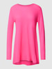 Rosa & Me Strickpullover aus Kaschmir mit Zopfmuster Neon Pink