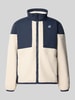 K-WAY Regular Fit Fleecejacke mit Stehkragen Modell 'SIXTE 4.0 ORSETTO' Marine