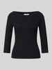 JJXX Slim Fit Longsleeve mit 3/4-Arm Modell 'FIFI' Black