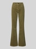 Gardeur Flared cut corduroy broek, model 'Zuri126' Rietgroen