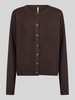 Soyaconcept cardigan met contrastknopen Donkerbruin