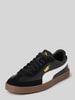 Puma Leren sneakers met contrastgarnering, model 'Puma Club II Era' Zwart