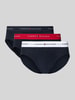 Tommy Hilfiger Figi z mieszanki bawełny w zestawie 3 szt. Czarny