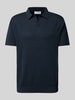 SELECTED HOMME Poloshirt met V-hals, model 'MATTIS' Donkerblauw