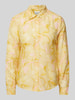 Gant Regular fit overhemdblouse met all-over motief, model 'MAGNOLIA' Pastelgeel