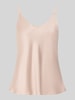 Rinascimento Blusentop aus Satin Taupe