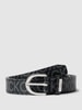 CK Calvin Klein Gürtel mit Allover-Muster Schwarz