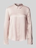 s.Oliver BLACK LABEL Relaxed Fit Langarmbluse aus reiner Viskose Rose