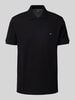 Christian Berg Men Poloshirt mit Logo-Stitching Black