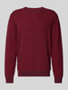 Tom Tailor Regular fit gebreide pullover van zuiver katoen Rood