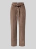 Raphaela By Brax Comfort Fit Weite Hose aus Baumwoll-Modal-Mix Modell 'Carrie' Taupe