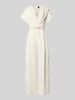 BOSS Jumpsuit met V-hals, model 'Debasa' Offwhite