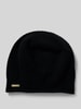 Seeberger Mütze aus reinem Kaschmir Black