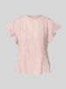 Scotch & Soda Regular Fit Bluse aus reiner Baumwolle mit Lochmuster Hellrosa