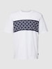 Michael Kors T-shirt met blokstrepen, model 'EMPIRE STRIPE' Wit