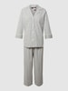 Lauren Ralph Lauren Pyjama mit Streifenmuster Mittelgrau