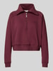 LeGer by Lena Gercke Regular Fit Pullover mit Reißverschluss Modell 'Meret' Bordeaux