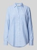 Christian Berg Woman Relaxed Fit Hemdbluse mit Brusttaschen Blau