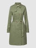 s.Oliver RED LABEL Trenchcoat met platte kraag Kaki