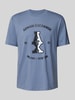 ARMANI EXCHANGE T-Shirt mit Label-Print Rauchblau