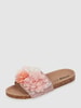 Colors of California Slippers met bloemenapplicaties Lichtroze