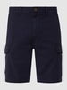 Scotch & Soda Korte regular fit cargobroek met stretch Donkerblauw