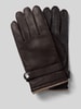 Roeckl Lederhandschuhe aus echtem Leder Modell 'Wilhelmshaven' Dunkelbraun