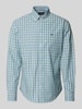 Fynch-Hatton Regular Fit Freizeithemd mit Button-Down-Kragen Hellgruen