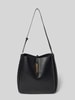 Seidenfelt Crossbody Bag in Leder-Optik Modell 'LOVIISA' Black