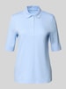 Christian Berg Woman Poloshirt met korte knoopsluiting Bleu