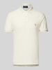 Polo Ralph Lauren Slim Fit Poloshirt mit Logo-Stitching Offwhite