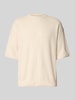 Jack & Jones Premium Gebreid shirt met ronde hals, model 'KALEB' Offwhite