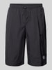 SERGIO TACCHINI Regular Fit Shorts mit Bundfalten Modell 'ISPICA' Black