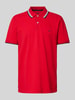 Fynch-Hatton Regular Fit Poloshirt mit Kontraststreifen Rot
