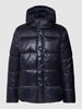 Esprit Collection Gewatteerd jack met capuchon, model 'GLOSSY PUFF' Marineblauw