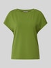 Christian Berg Woman Selection T-shirt met geribde ronde hals Groen