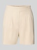 Vero Moda Regular Fit Shorts aus Viskose-Leinen-Mix Modell 'JESMILO' Sand